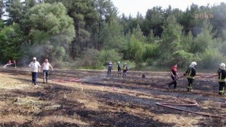 Yanan tarlada emekli savcının cesedi bulundu