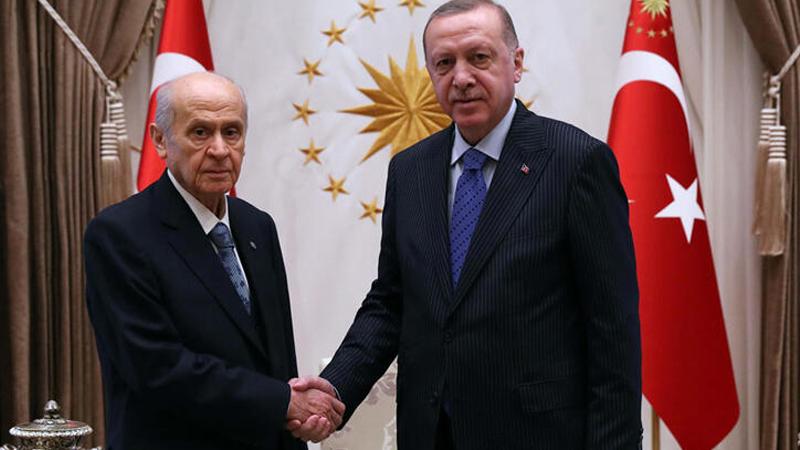 Cumhurbaşkanı Erdoğan ve Bahçeli görüşmesi sona erdi