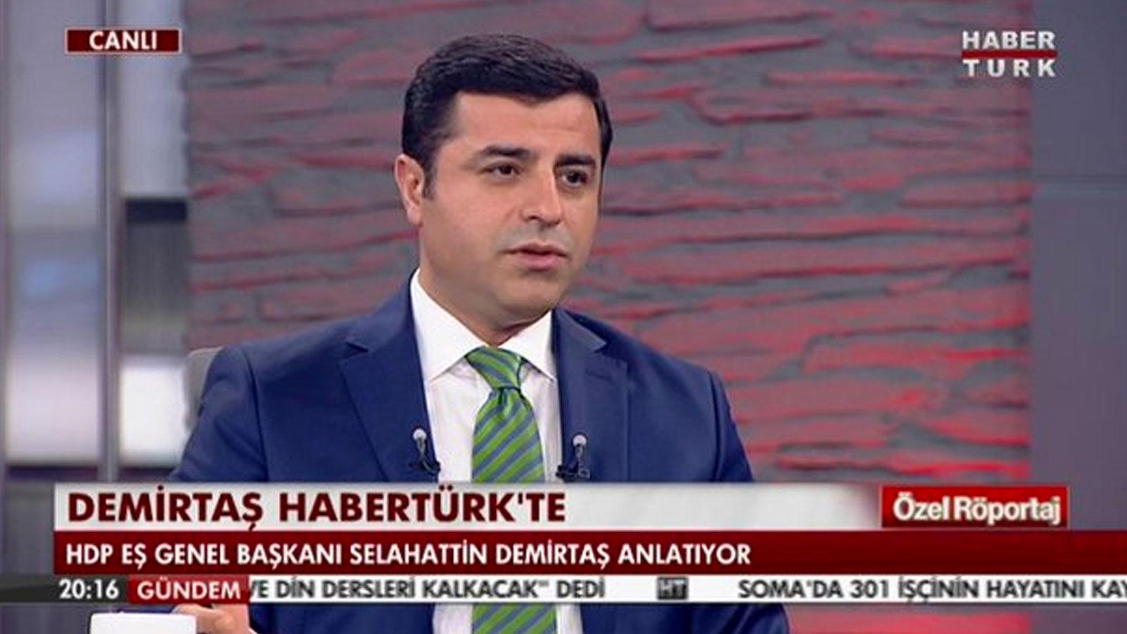 Yıldıray Oğur: Konuk için kriterler öne süren HaberTürk her ay HDP lideri Selahattin Demirtaş’ı ağırlamıştı