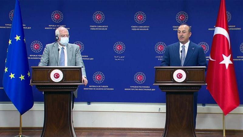 Bakan Çavuşoğlu ile AB Yüksek Temsilcisi Borell arasında 'Doğu Akdeniz' görüşmesi