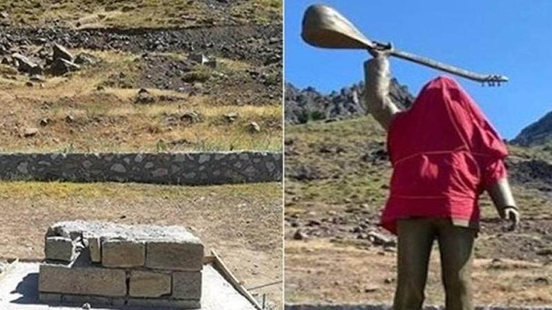 Tunceli'de Hasret Gültekin Anıtı'na saldırı 