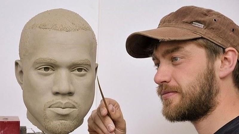 Madame Tussauds Müzesi'nde Kanye West hazırlığı