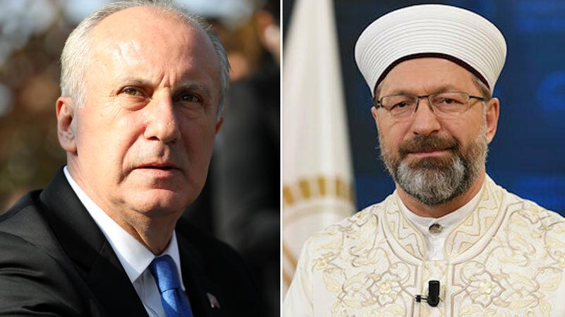 Muharrem İnce’den Diyanet İşleri Başkanı Ali Erbaş hakkında suç duyurusu