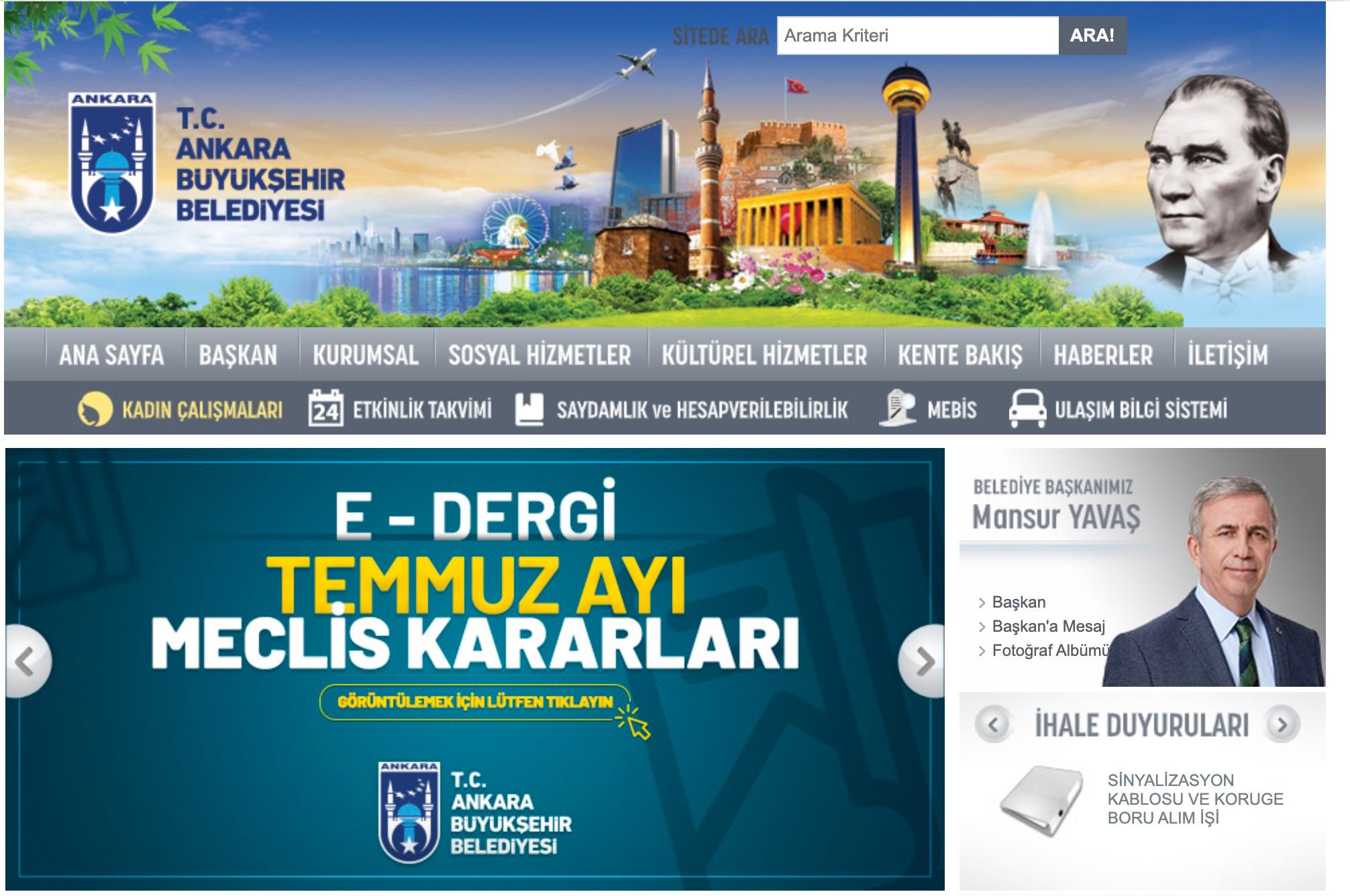 Ankara'da Belediye Meclis kararları artık online ortamda