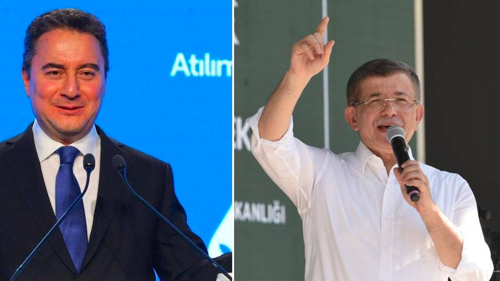 Ali Babacan - Ahmet Davutoğlu (soldan sağa)