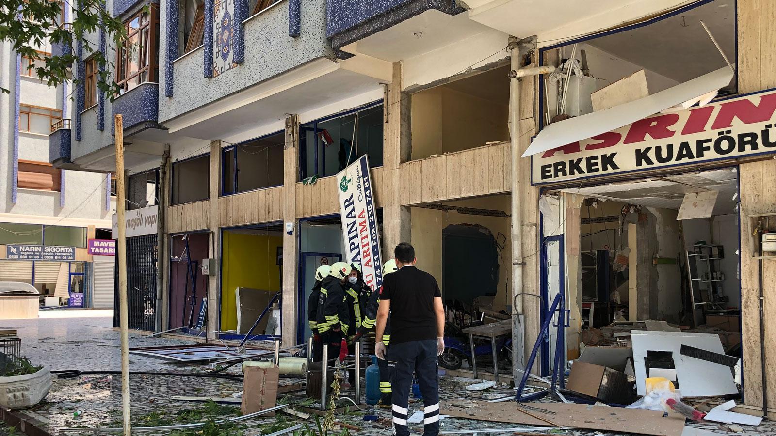 Konya'nın Selçuklu ilçesinde doğal gaz patlaması