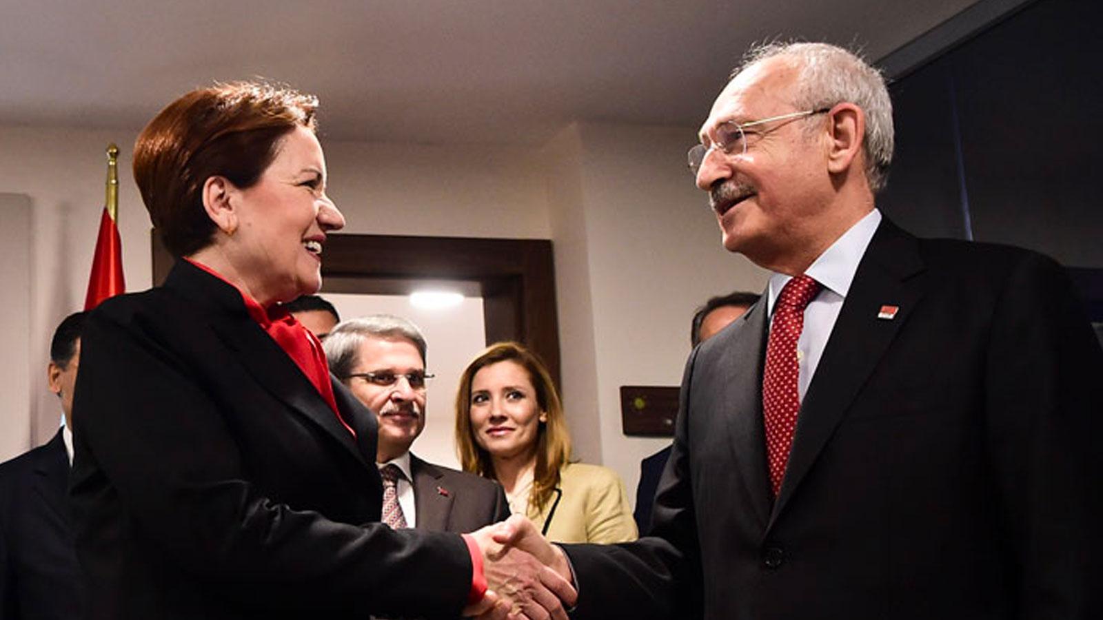 Akşener - Kılıçdaroğlu  (soldan sağa)