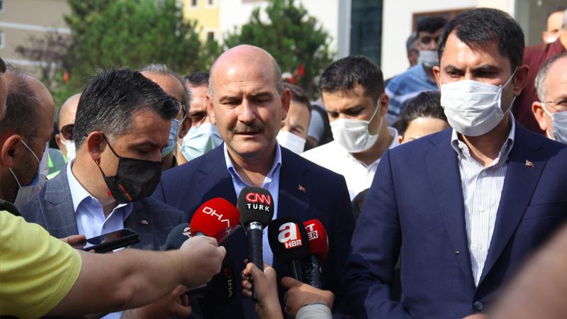 Üç bakan, Giresun'da afet bölgesinde | Soylu: Beklediğimizden daha ağır bir tablo ile karşılaştık