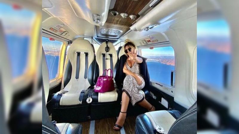 27 bin liralık yolculuk: Selin Ciğerci Marmaris'e helikopterle gitti