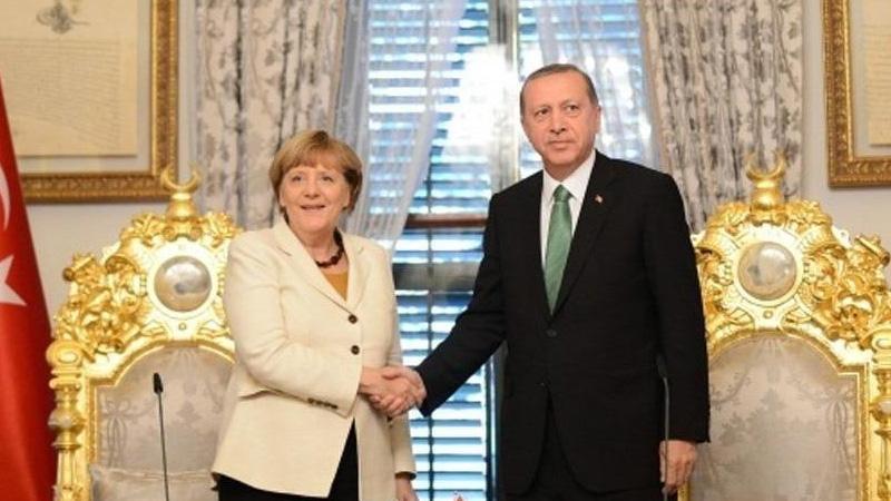 Cumhurbaşkanı Erdoğan, Almanya Başbakanı Merkel ile görüştü