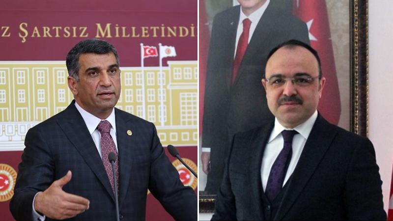 CHP Milletvekili Gürsel Erol (solda), Elazığ Valisi Erkaya Yırık (sağda)