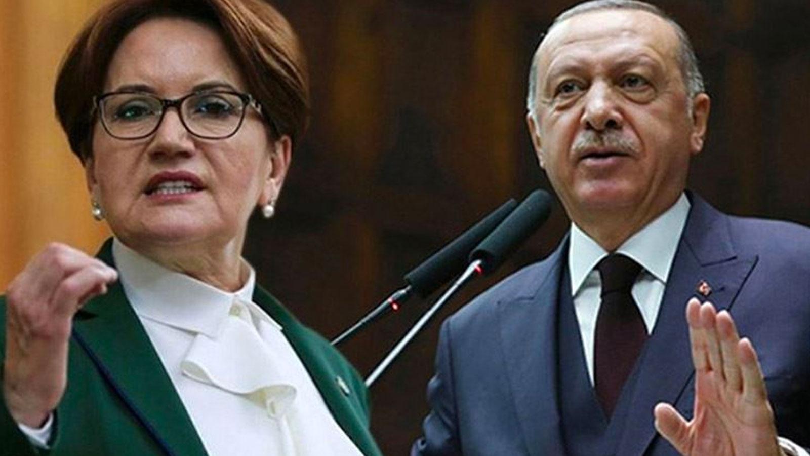 Akşener- Erdoğan (soldan sağa)