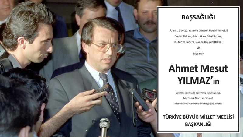 Medya Ombudsmanı Faruk Bildirici: TBMM Başkanlığı'nın Mesut Yılmaz için verdiği başsağlığı ilanında 1 hata, 3 eksik var; kasıt mı, cehalet mi?