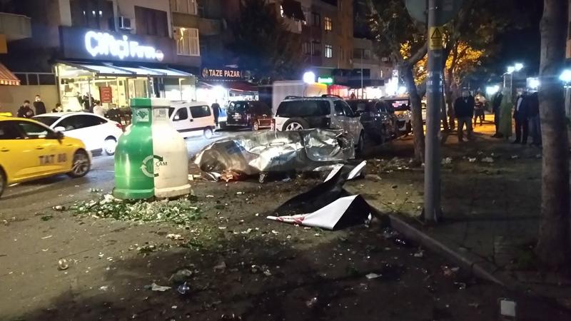 Ataşehir'de çöp kutusunda patlama