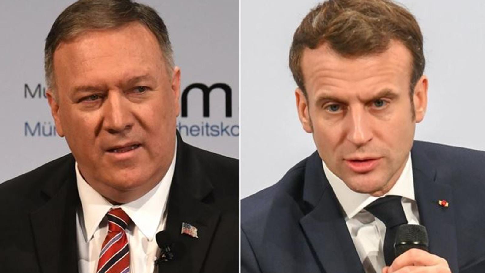 Pompeo'dan Türkiye açıklaması: Ankara’nın adımlarının agresif olduğu konusunda Macron'la hemfikiriz