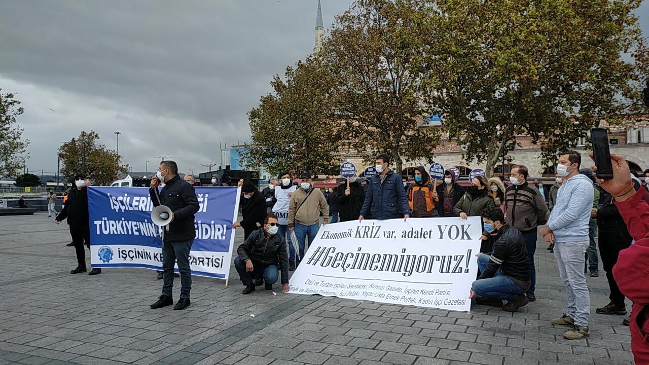 İşçilerden 'geçinemiyoruz' eylemi: Bir kereliğe mahsus servet vergisi toplanmalı