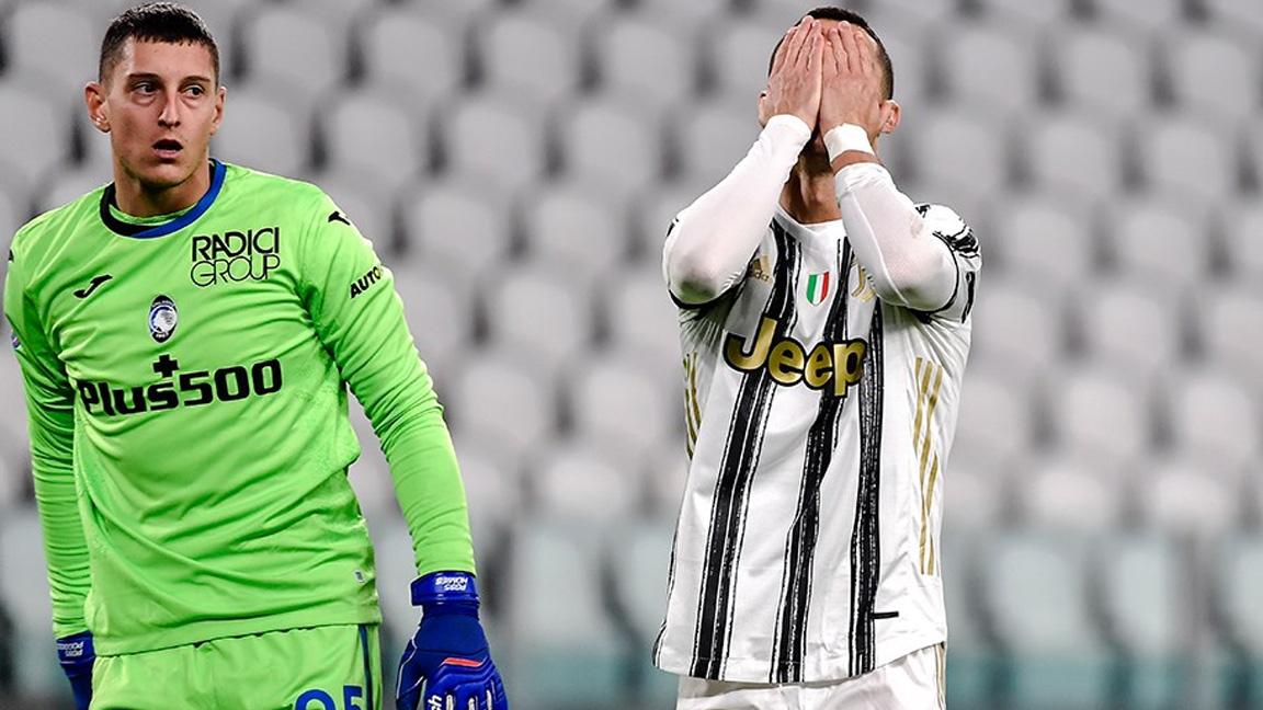 Juventus, Ronaldo'nun penaltı kaçırdığı maçta Atalanta ile 1-1 berabere kaldı