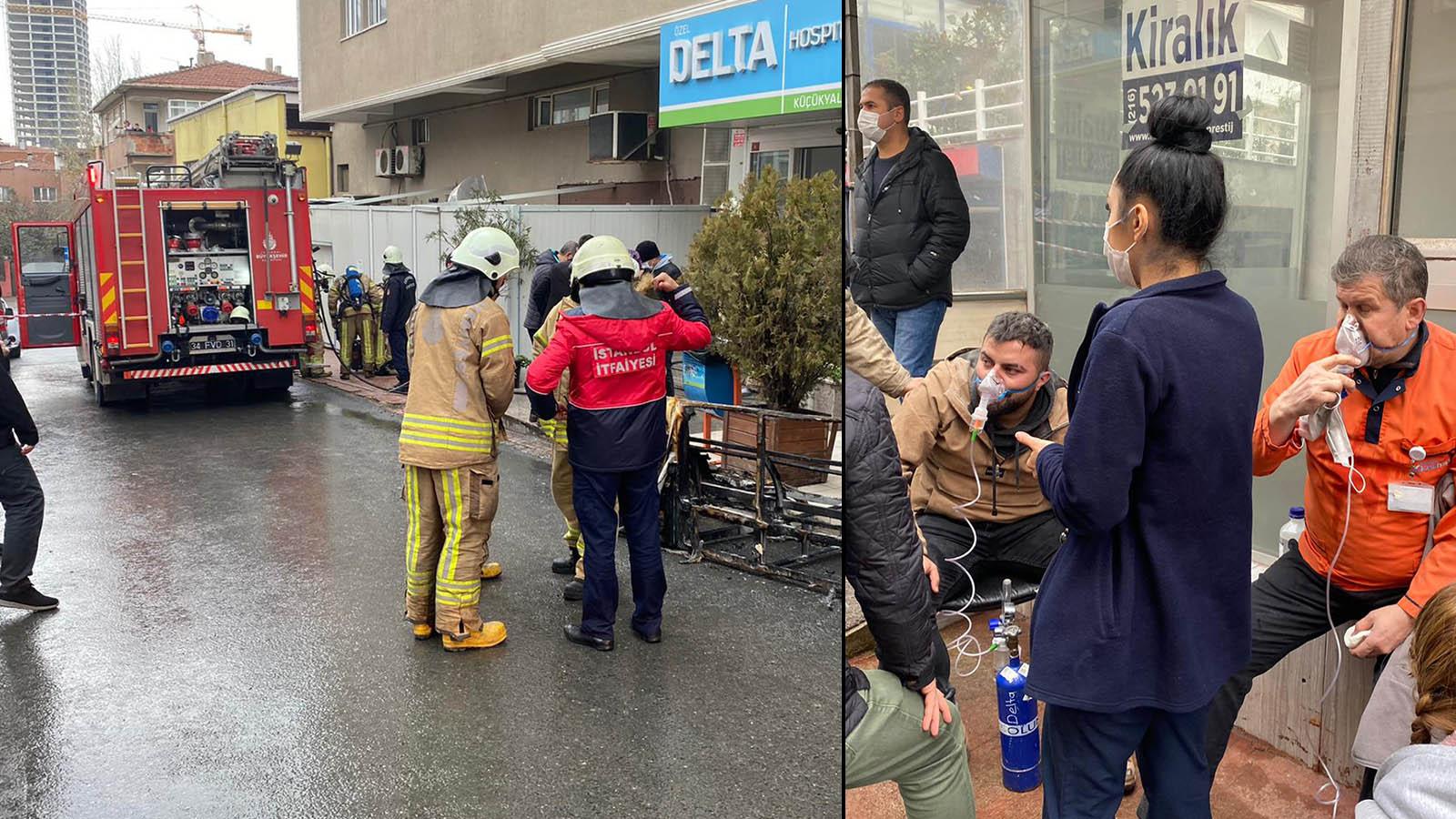 Maltepe Kaymakamlığı'ndan hastanedeki yangınla ilgili açıklama: 8 yoğun bakım hastamız çevre hastanelere sevk edildi