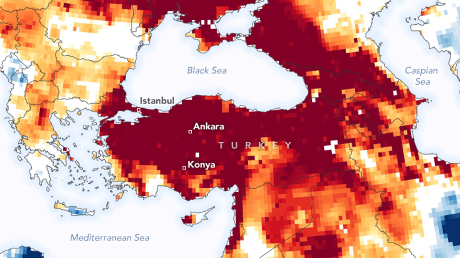 NASA Dünya Gözlemevi: Türkiye ağır bir kuraklık yaşıyor 