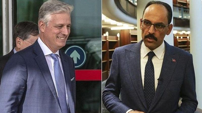 İbrahim Kalın ve Robert O'Brien, ABD-Türkiye ilişkilerini görüştü