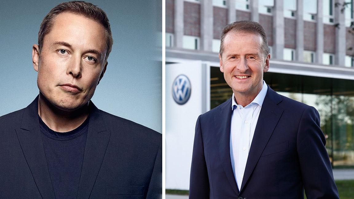 Volkswagen CEO'su Diess'ten Elon Musk'a gönderme