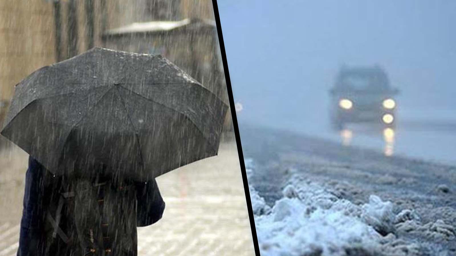 Meteoroloji'den Marmara ve Ege için kuvvetli yağış, İç ve Doğu Anadolu için buzlanma uyarısı