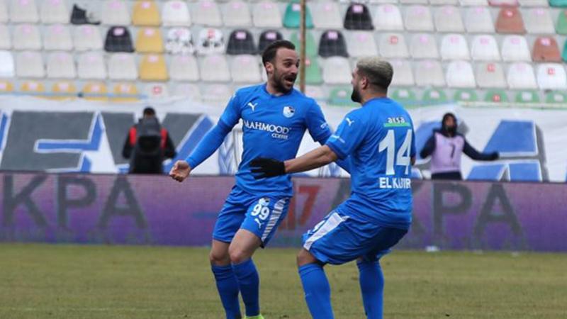 Üç kırmızı kartın çıktığı maçta Erzurumspor, Ankaragücü'nü tek golle geçti