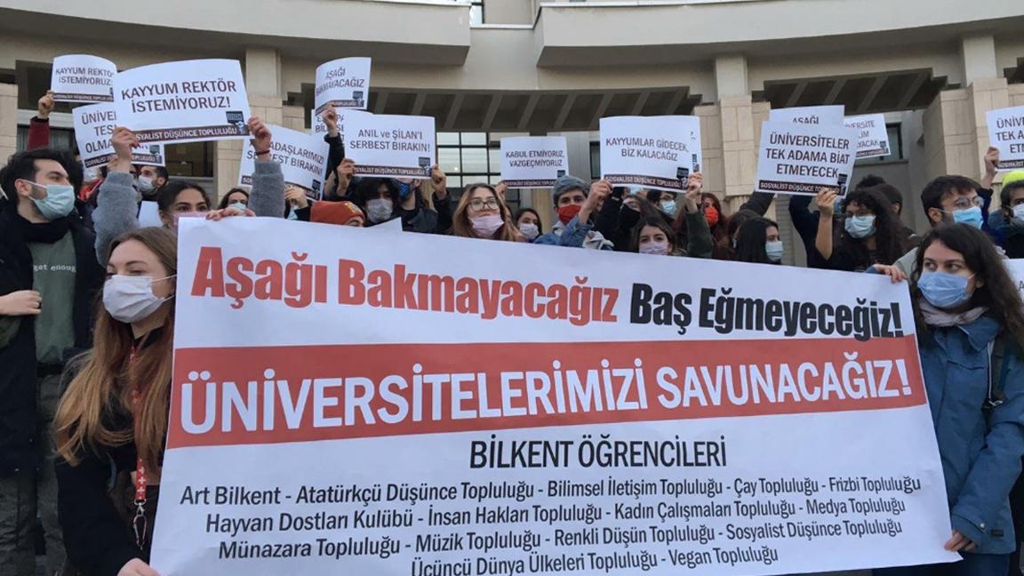 Bilkent Üniversitesi öğrencilerinden Boğaziçili öğrencilere destek: Üniversitelerimizi savunacağız; aşağı bakmayacağız