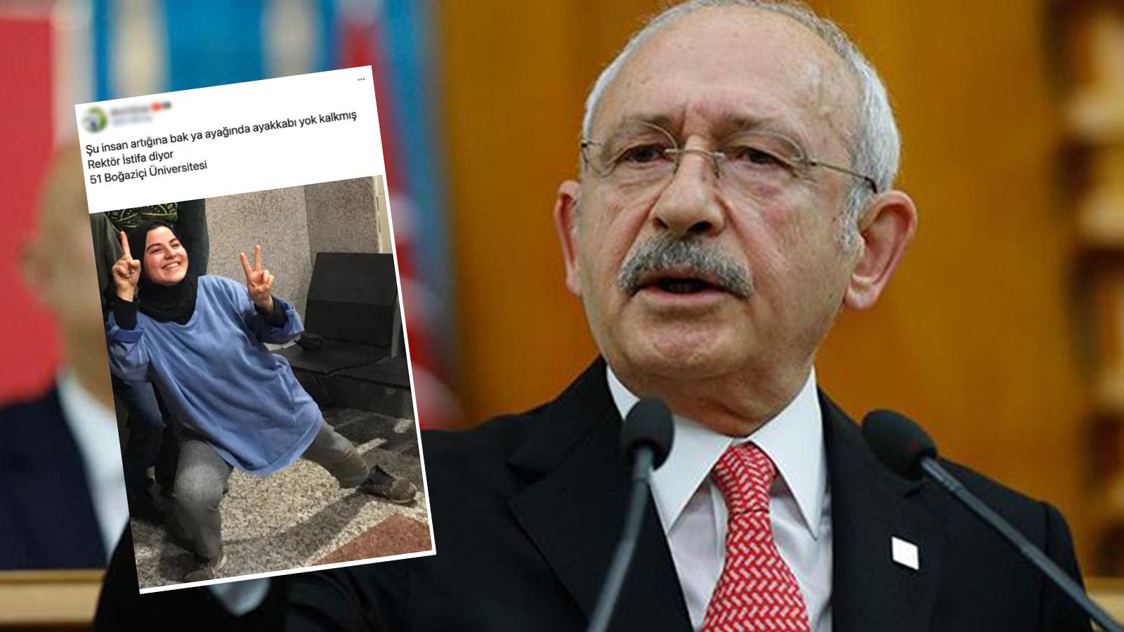 Kılıçdaroğlu'ndan Boğaziçili öğrenci için atılan o tweet'e tepki: O kızın ayakkabı numarası bile bugün devleti yönetenlerin IQ'sundan fazla