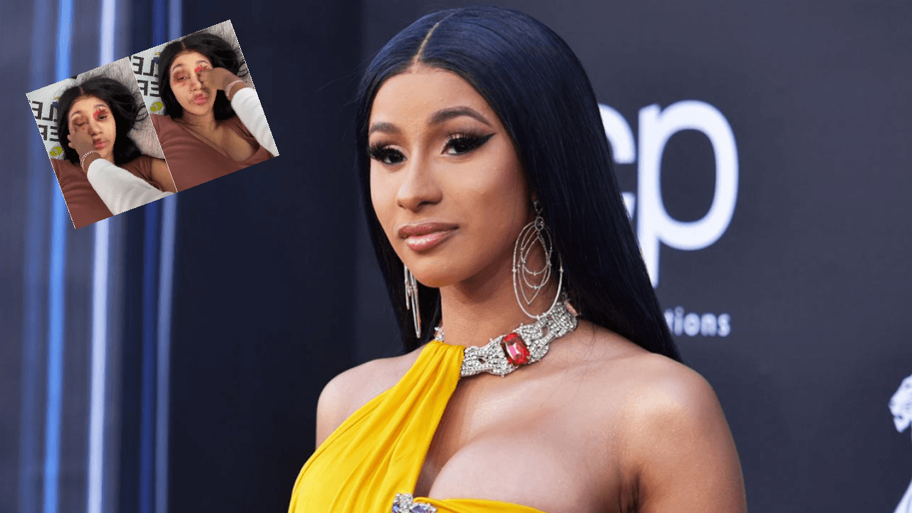 Cardi B, makyajını 2 yaşındaki kızına yaptırdı