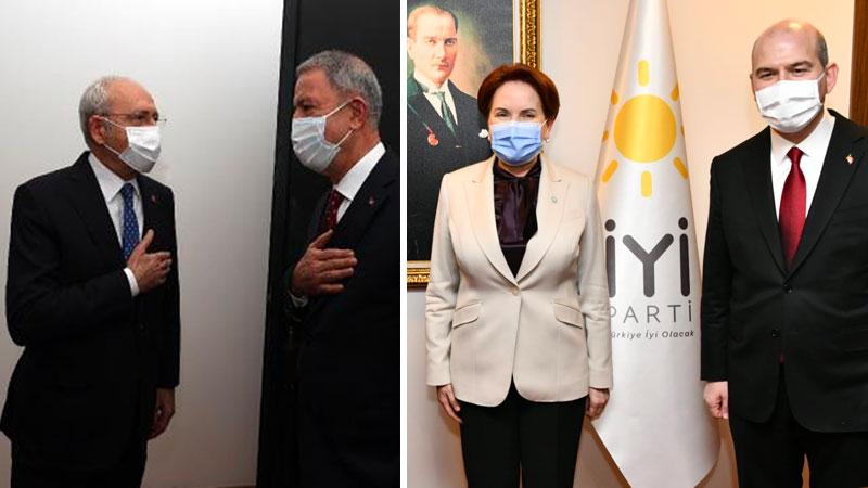 Millî Savunma Bakanı Akar ve İçişleri Bakanı Soylu'dan Kılıçdaroğlu ve Akşener'e "Gara" ziyareti