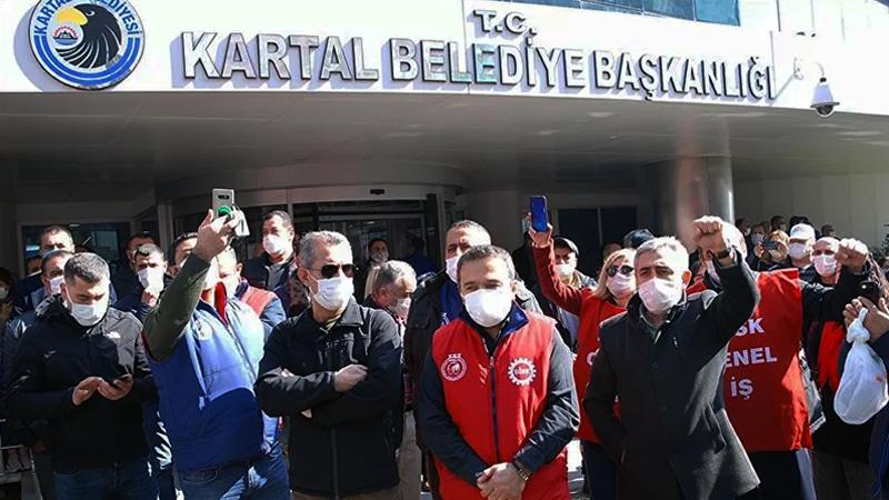 Kartal Belediyesi'ne grev kararı asıldı