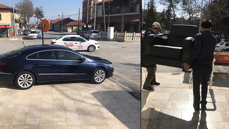 CHP'li başkanın makam koltuğu ve aracı haczedildi