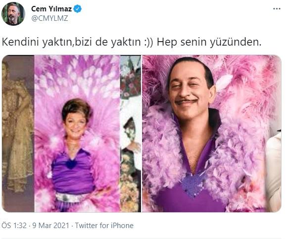 Cem Yılmaz'dan Zeki Müren paylaşımı: Kendini yaktın, bizi de yaktın