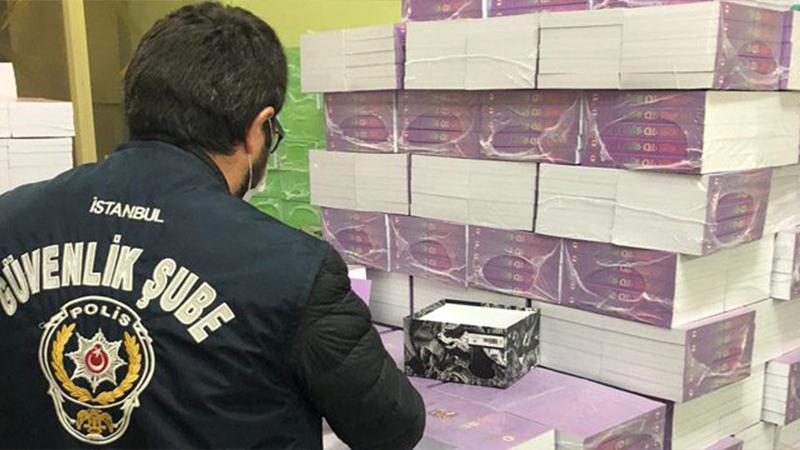 İstanbul'da korsan kitap operasyonu; 60 bin 384 basım ele geçirildi 