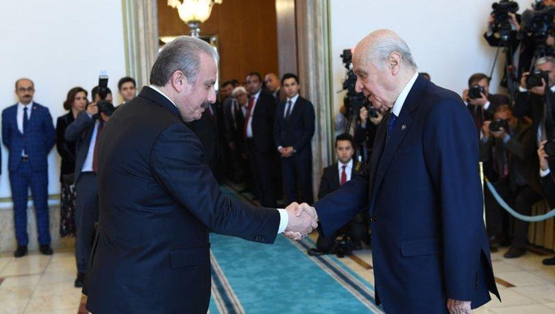 Meclis Başkanı Şentop'tan Bahçeli'ye tebrik