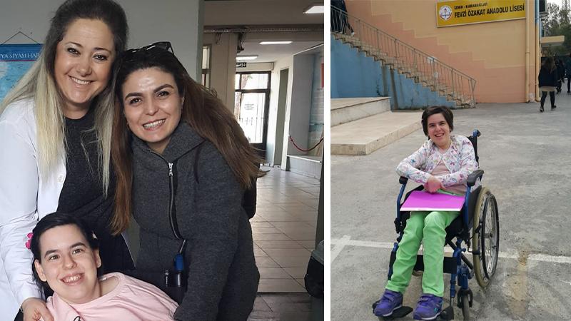 Serebral palsili 22 yaşındaki Sude, liseyi evde eğitimle bitirdi 