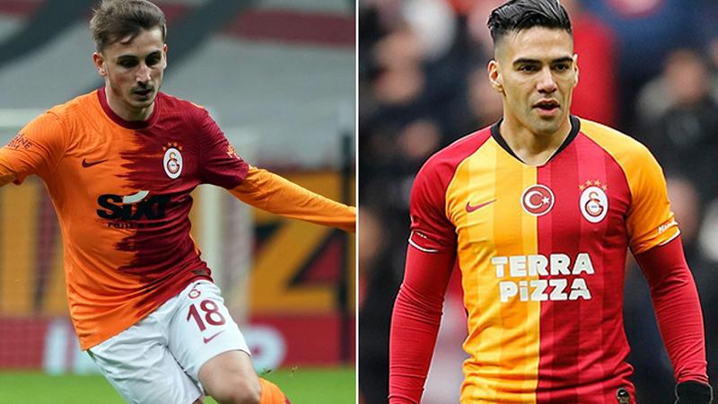 Galatasaray'da idmanda çarpışan Falcao ile Kerem hastaneye kaldırıldı