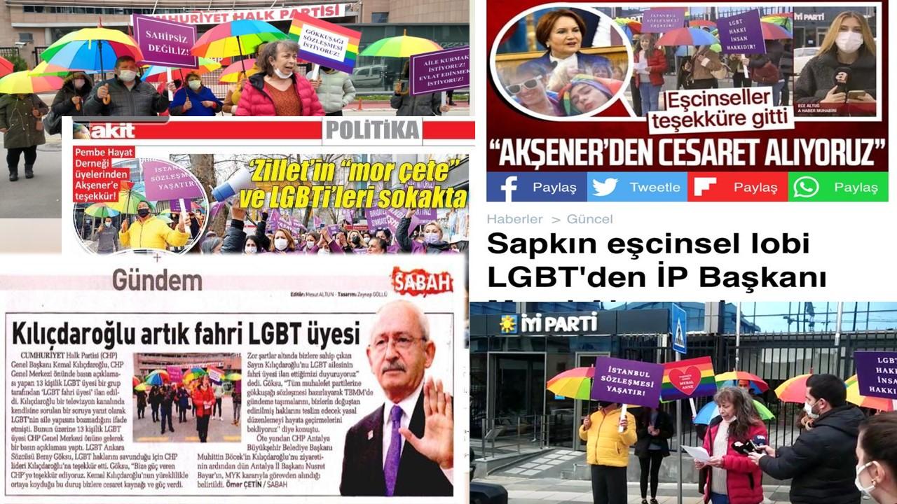 Faruk Bildirici, "Kılıçdaroğlu'na LGBT fahri üyeliği" ve "Akşener’e LGBT heyetinin ziyareti" haberlerini inceledi: Ne ziyaret var ne de Ankara LGBT Sözcülüğü! 