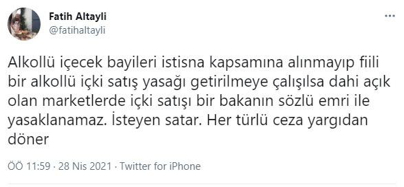 Alkol yasağına tepki yağdı: Cumhurbaşkanı içki sevmiyor diye bütün ülkenin alkol tüketmesi yasaklanıyor, saçmalığın daniskası