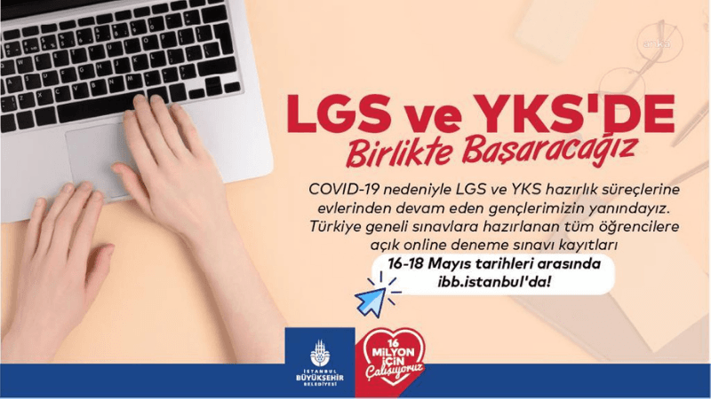 İBB'den öğrencilere LGS-YKS desteği