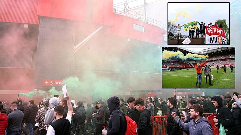 Manchester United taraftarının, Glazer ailesine tepkisi artıyor; Old Trafford stadını bastılar