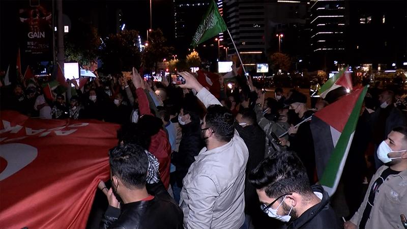 İstanbul'da İsrail protestosu