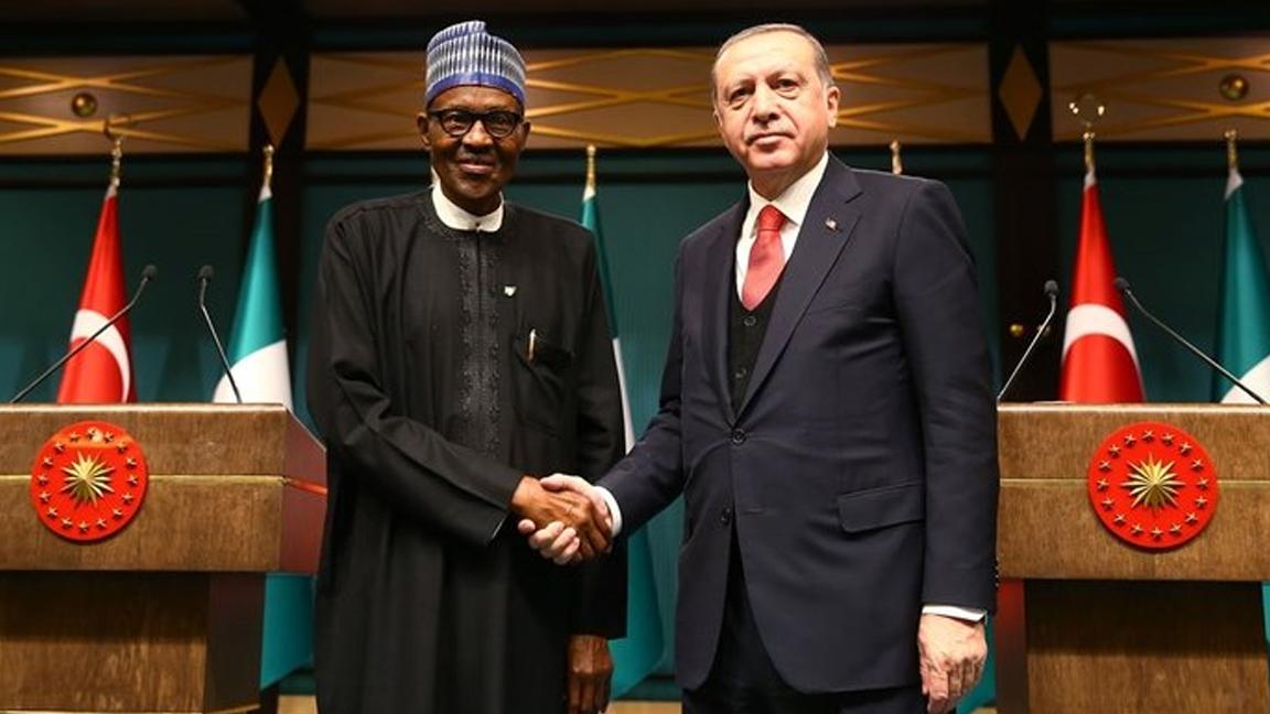 Cumhurbaşkanı Erdoğan, Nijerya Cumhurbaşkanı Buhari ile Filistin'i görüştü