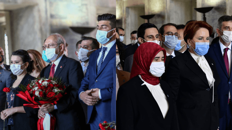 Kılıçdaroğlu ve Akşener, Anıtkabir'i ziyaret etti  