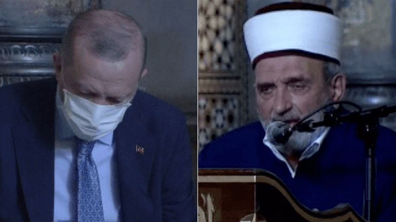 Erdoğan'ın katıldığı programda Atatürk'e atfen "zalim ve kafir" diyen imama tepki yağdı