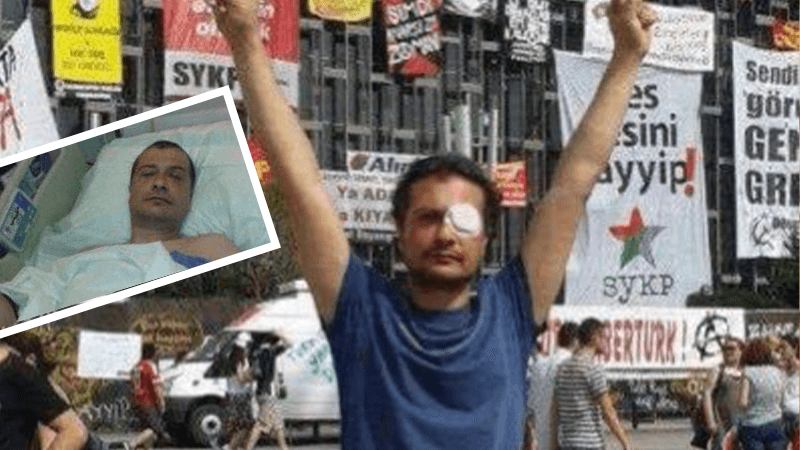 Gezi eylemlerinde gözünü kaybeden Volkan Kesanbilici'den Gezi paylaşımı: Son kez üç boyutlu ama hayatımın en güzel sahnelerinden birine tanık oldum, feda olsun