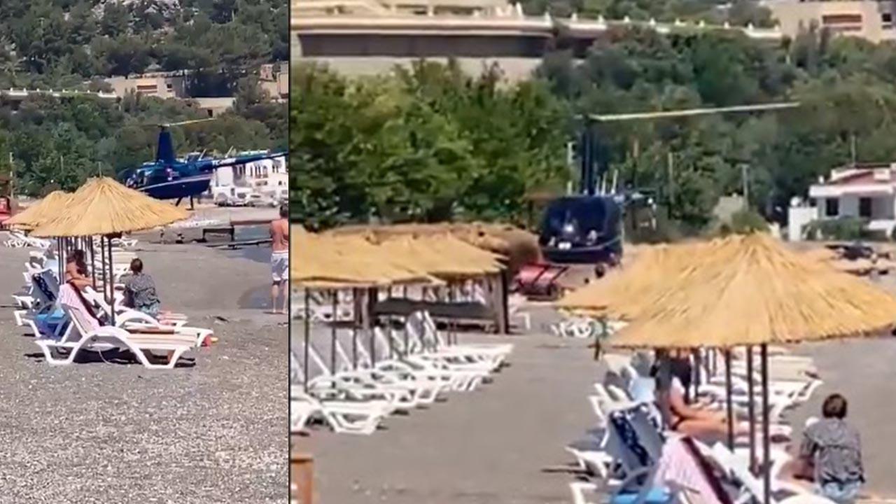 Marmaris'te plaja inen helikopteri kullanan VAV Teknoloji’nin sahibi Akçay: Kahvaltı yapmaya gitmiştik; tüm güvenlik önlemleri alındı