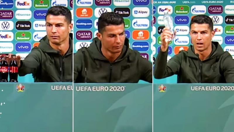 Ronaldo şişeleri masadan kaldırdı, Coca-Cola 4 milyar dolar değer kaybetti