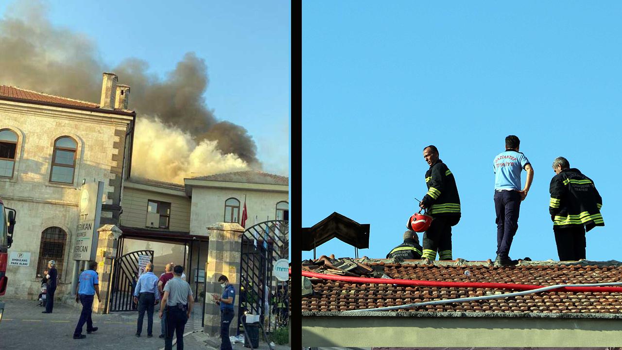 Gaziantep'te bir hastanede yangın: 46 hasta tahliye edildi